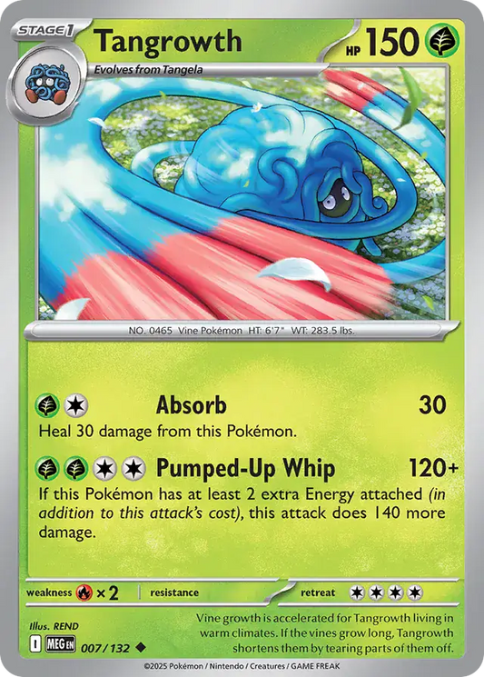 007/132 Tangrowth Mega Evolution Pokémon Card