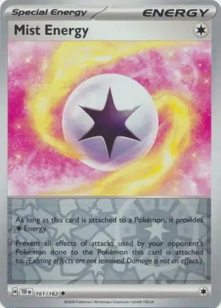 161/162 Mist Energy Reverse Holo Temporal Forces Pokémon Card
