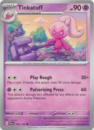 104/193 Tinkatuff Paldea Evolved Pokémon Card