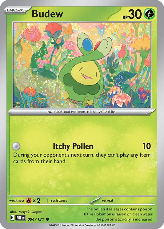 004/131 Budew Prismatic Evolutions Pokémon Card