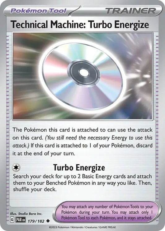 179/182 Technical Machine: Turbo Energize Paradox Rift Pokémon Card