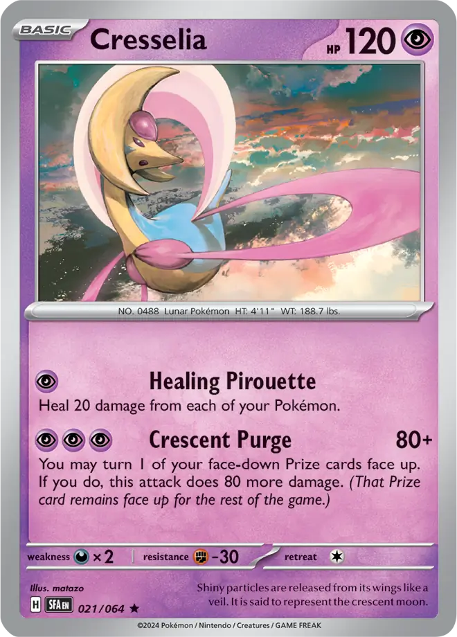 021/064 Cresselia Shrouded Fable Pokémon Card