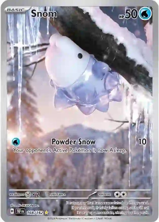 168/162 Snom Scarlet & Violet Temporal Forces Pokémon Card