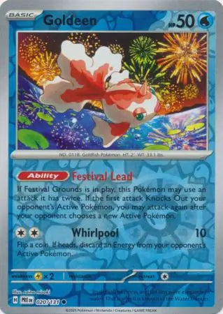 020/131 Goldeen Reverse Holo Prismatic Evolutions Pokémon Card