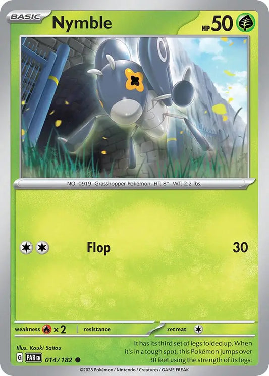 014/182 Nymble Paradox Rift Pokémon Card