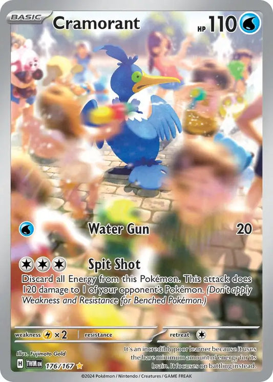 176/167 Cramorant Twilight Masquerade Pokémon Card