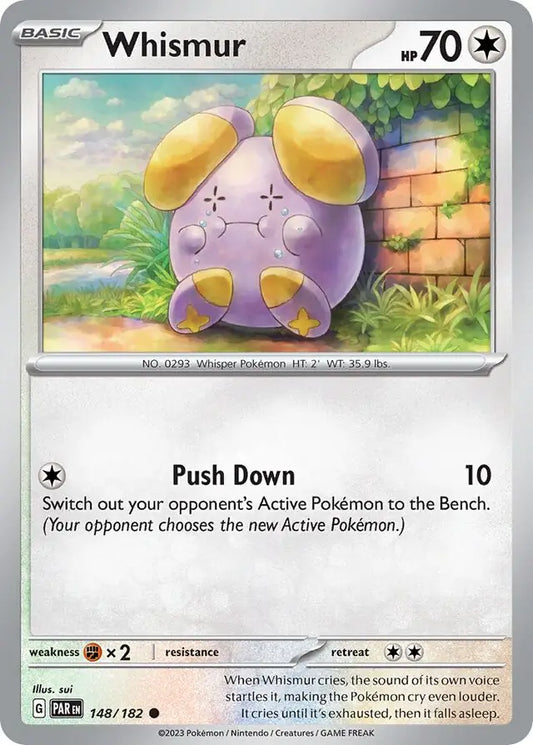 148/182 Whismur Paradox Rift Pokémon Card