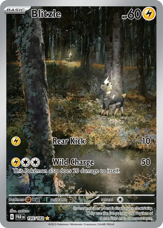 195/182 Blitzle Paradox Rift Pokémon Card