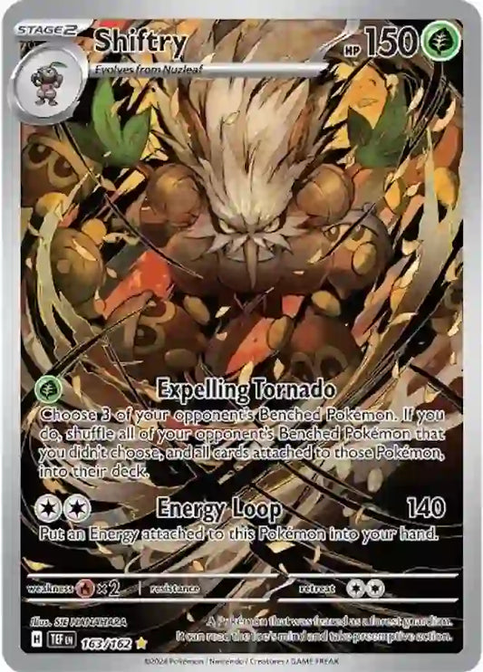163/162 Shiftry Scarlet & Violet Temporal Forces Pokémon Card