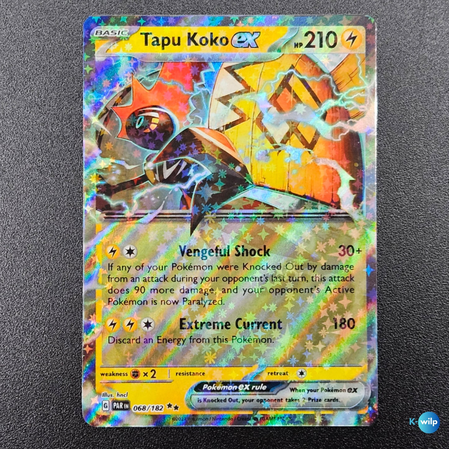 Tapu Koko ex 068/182 Paradox Rift English Pokémon Trading Card