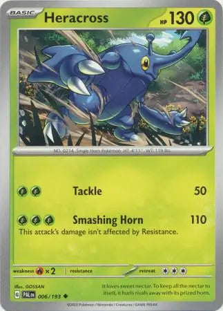 006/193 Heracross Paldea Evolved Pokémon Card