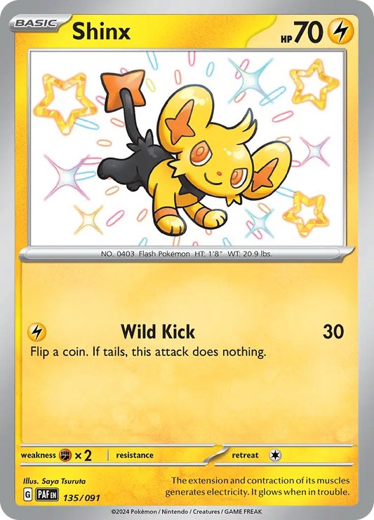 135/091 Shinx Paldean Fates Pokémon Card