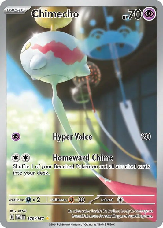 179/167 Chimecho Twilight Masquerade Pokémon Card