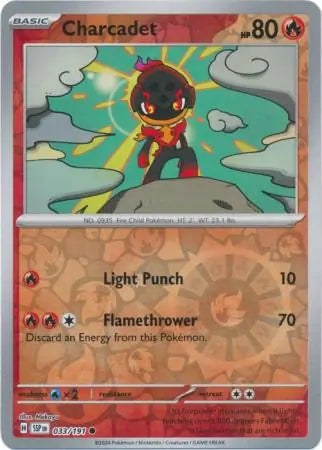 033/191 Charcadet Reverse Holo Surging Sparks Pokémon Card