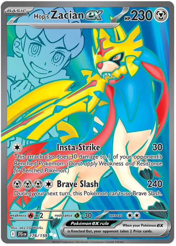 176/159 Hop's Zacian ex Journey Together Pokémon Card