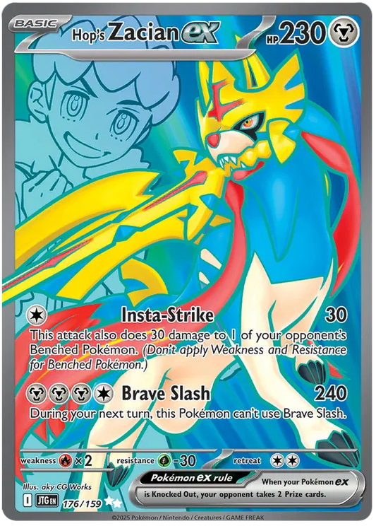 176/159 Hop's Zacian ex Journey Together Pokémon Card