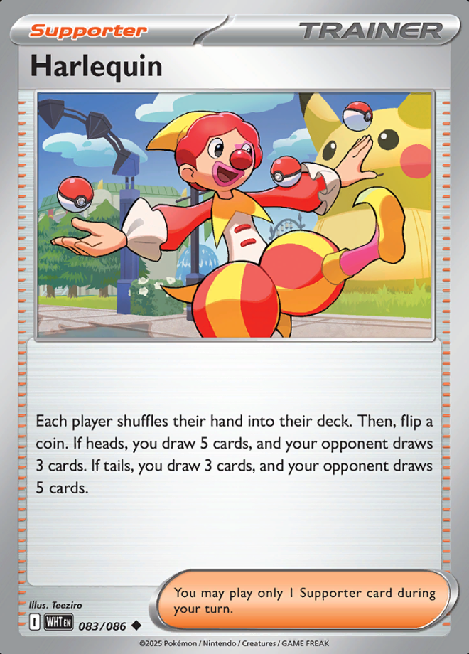 083/086 Harlequin White Flare Pokémon Card