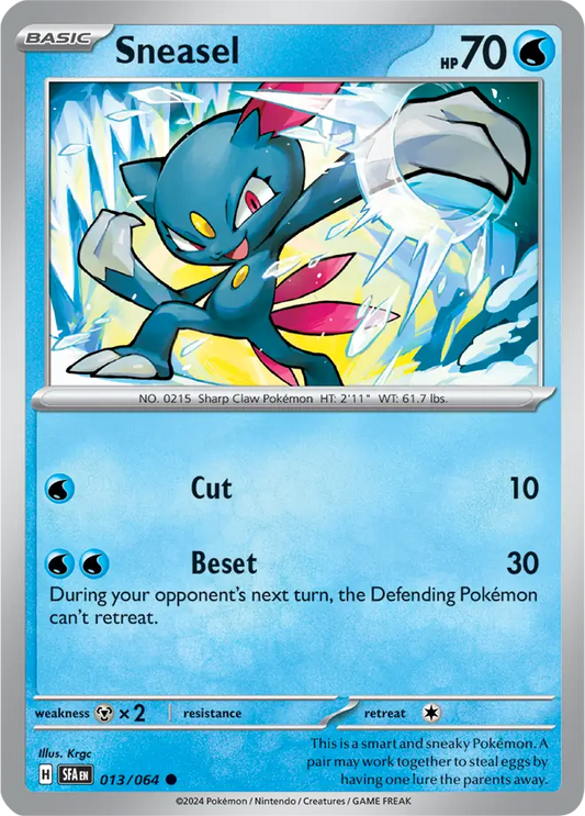 013/064 Sneasel Shrouded Fable Pokémon Card