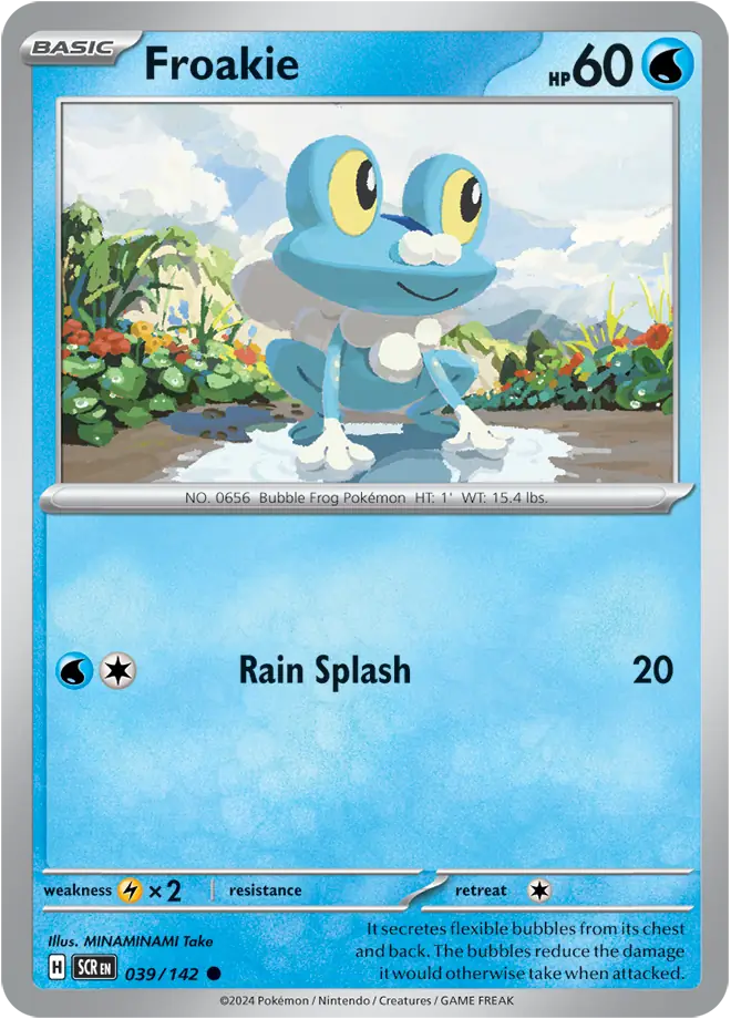 039/142 Froakie Stellar Crown Pokémon Card