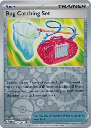102/131 Bug Catching Set Reverse Holo Prismatic Evolutions Pokémon Card