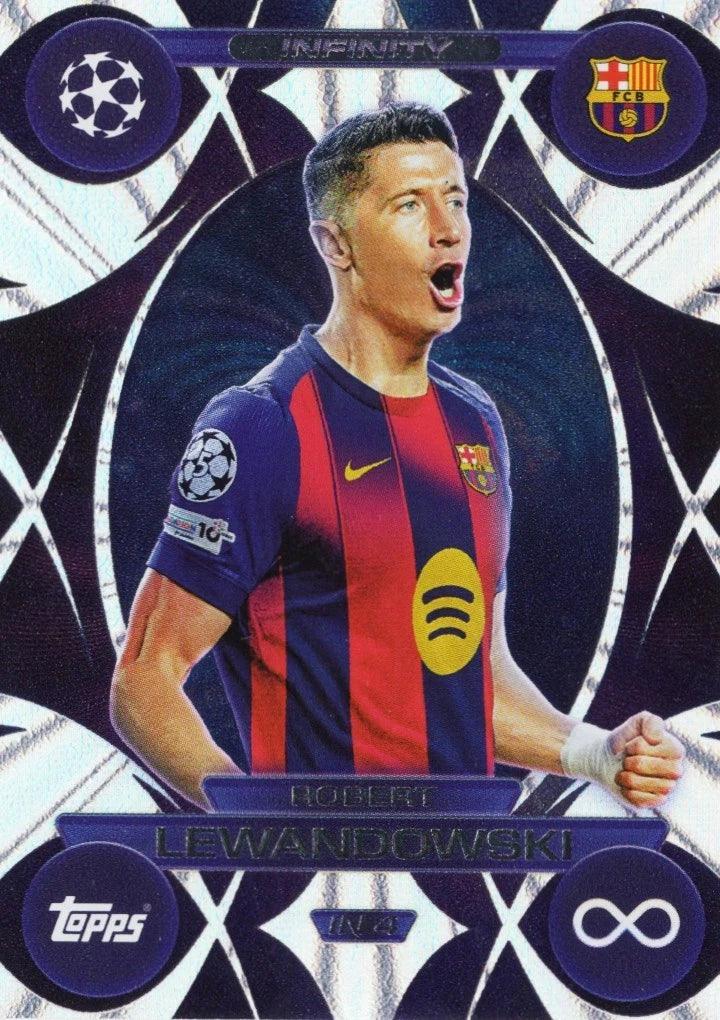 IN 4 Robert Lewandowski (FC Barcelona) Infinity 2025/2026 Topps UCC Match Attax