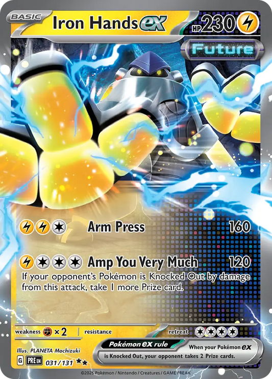 031/131 Iron Hands ex Prismatic Evolutions Pokémon Card