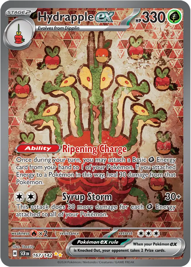 167/142 Hydrapple ex Stellar Crown Pokémon Card