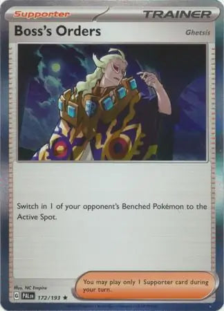 172/193 Boss's Orders Paldea Evolved Pokémon Card