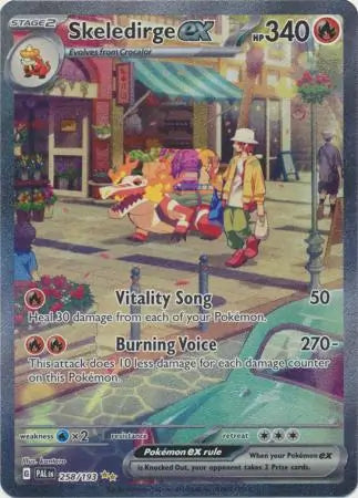 258/193 Skeledirge ex Paldea Evolved Pokémon Card
