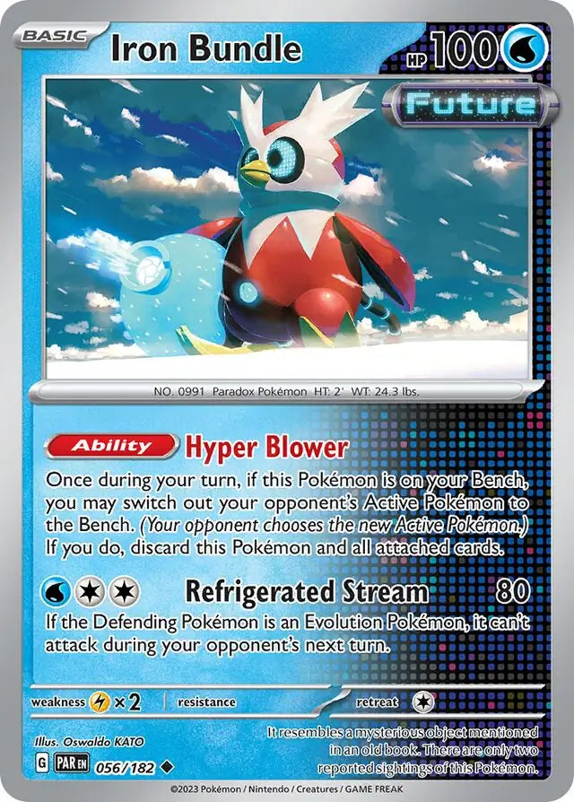 056/182 Iron Bundle Paradox Rift Pokémon Card
