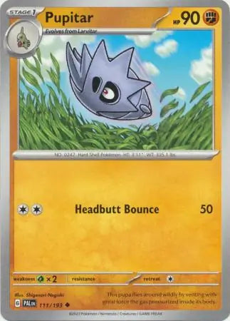 111/193 Pupitar Paldea Evolved Pokémon Card