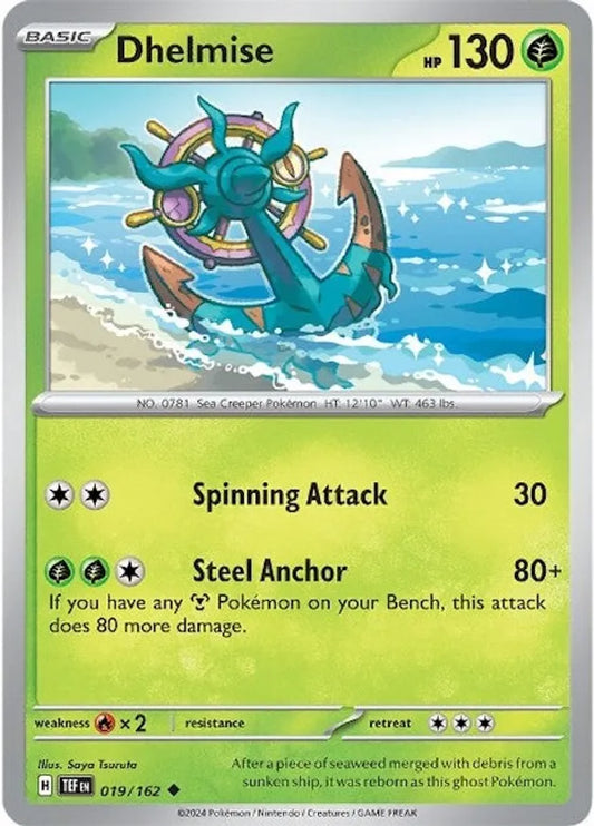 019/162 Dhelmise Scarlet & Violet Temporal Forces Pokémon Card