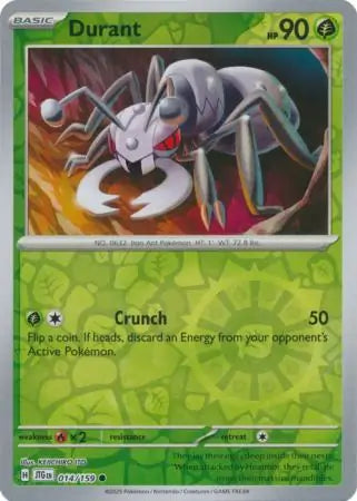 014/159 Durant Reverse Holo Journey Together Pokémon Card