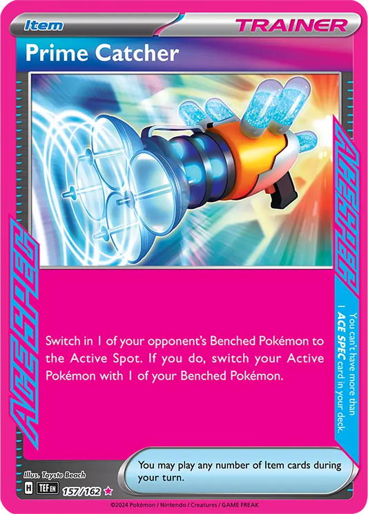157/162 Prime Catcher Scarlet & Violet Temporal Forces Pokémon Card