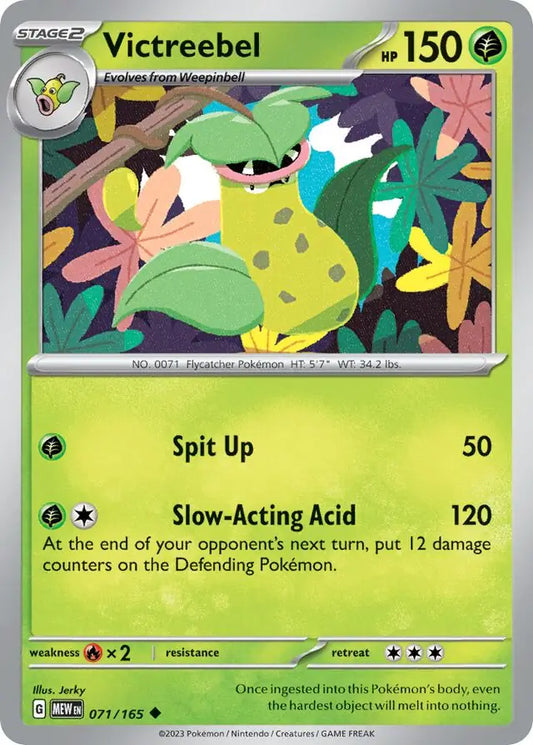 071/165 Victreebel 151 Pokémon Card