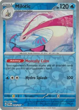 050/167 Milotic Reverse Holo Twilight Masquerade Pokémon Card