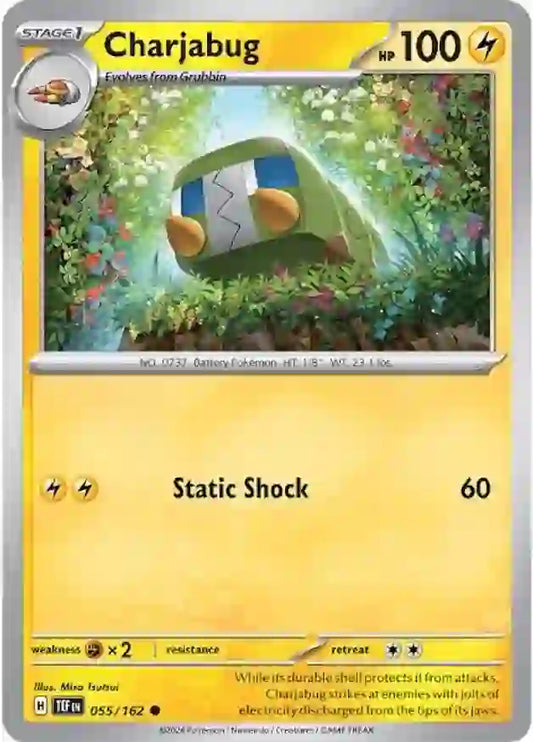 055/162 Charjabug Scarlet & Violet Temporal Forces Pokémon Card