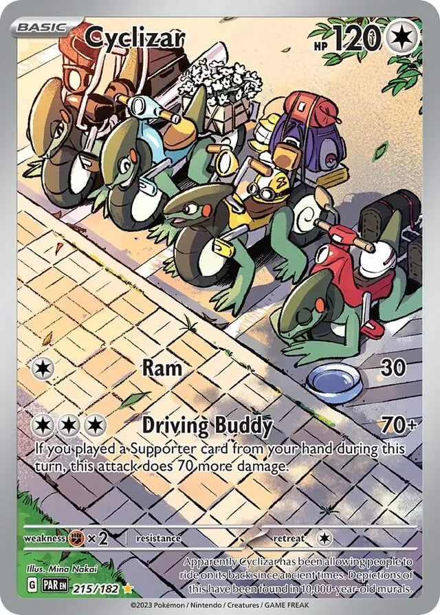 215/182 Cyclizar Paradox Rift Pokémon Card