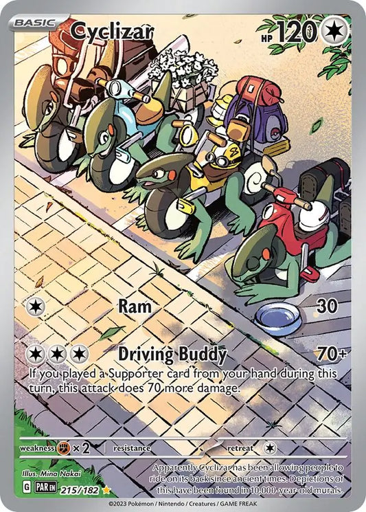 215/182 Cyclizar Paradox Rift Pokémon Card