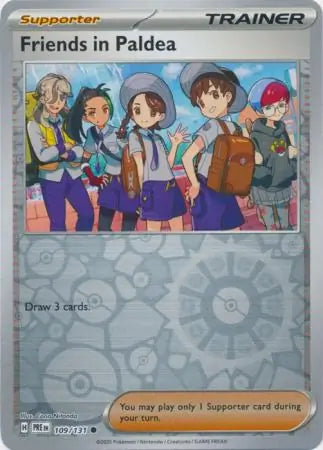 109/131 Friends in Paldea Reverse Holo Prismatic Evolutions Pokémon Card