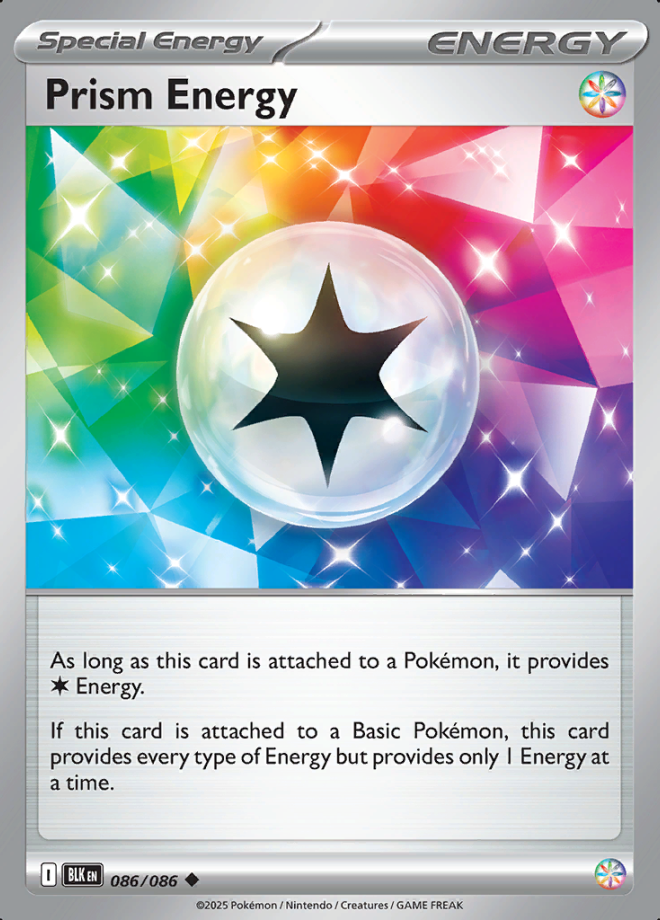 086/086 Prism Energy Black Bolt Pokémon Card