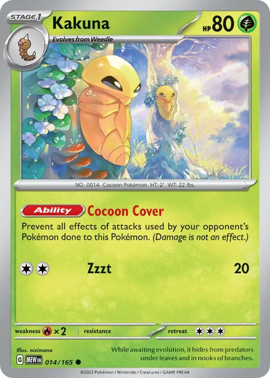 014/165 Kakuna 151 Pokémon Card