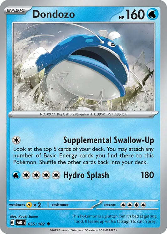 055/182 Dondozo Paradox Rift Pokémon Card