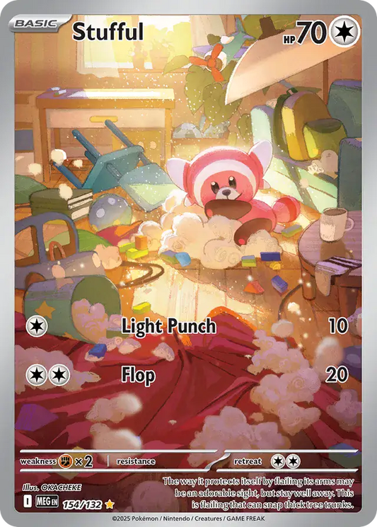 154/132 Stufful Mega Evolution Pokémon Card