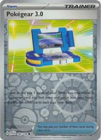 186/198 Pokegear 3.0 Reverse Holo Scarlet & Violet Base Set Pokémon Card