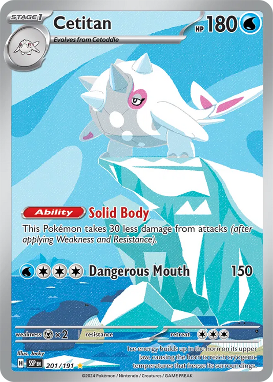201/191 Cetitan Surging Sparks Pokémon Card