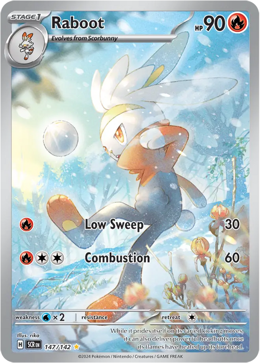 147/142 Raboot Stellar Crown Pokémon Card