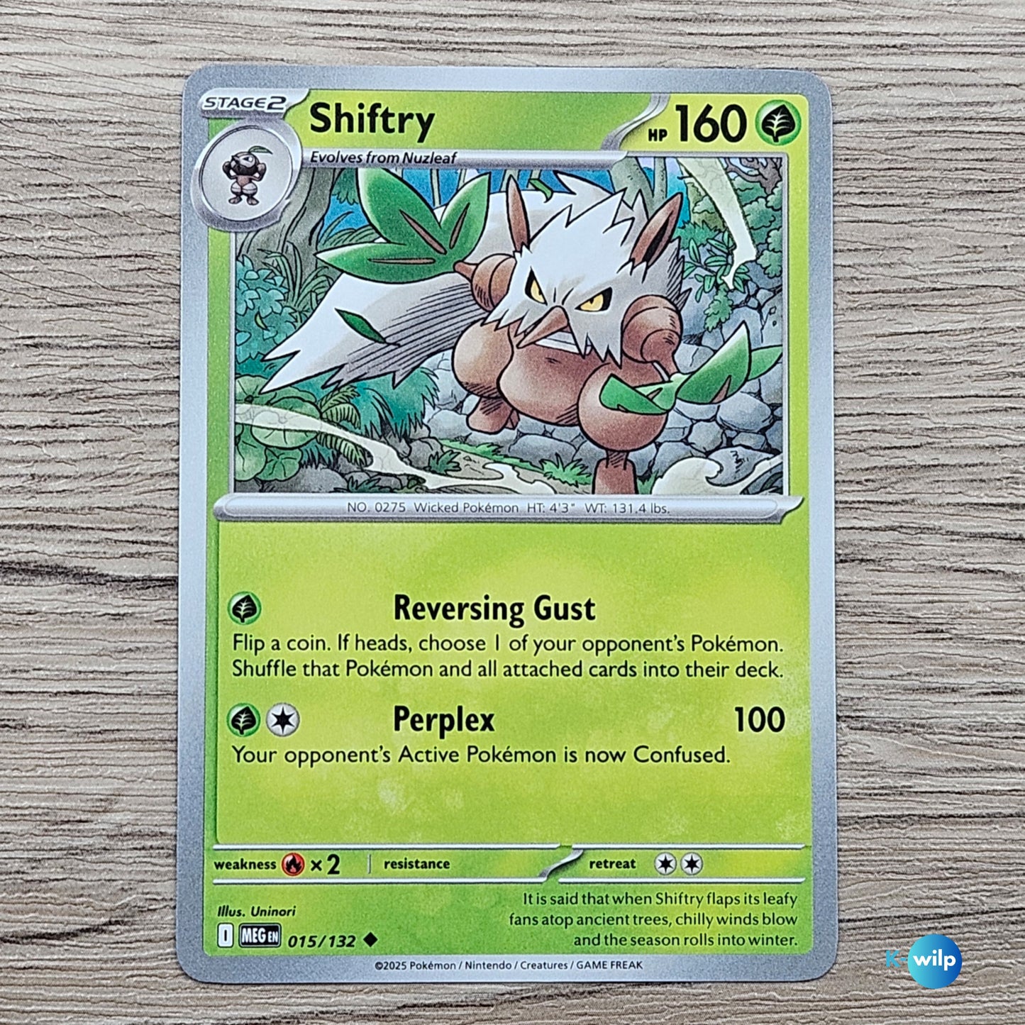 015/132 Shiftry Mega Evolution Pokémon Card