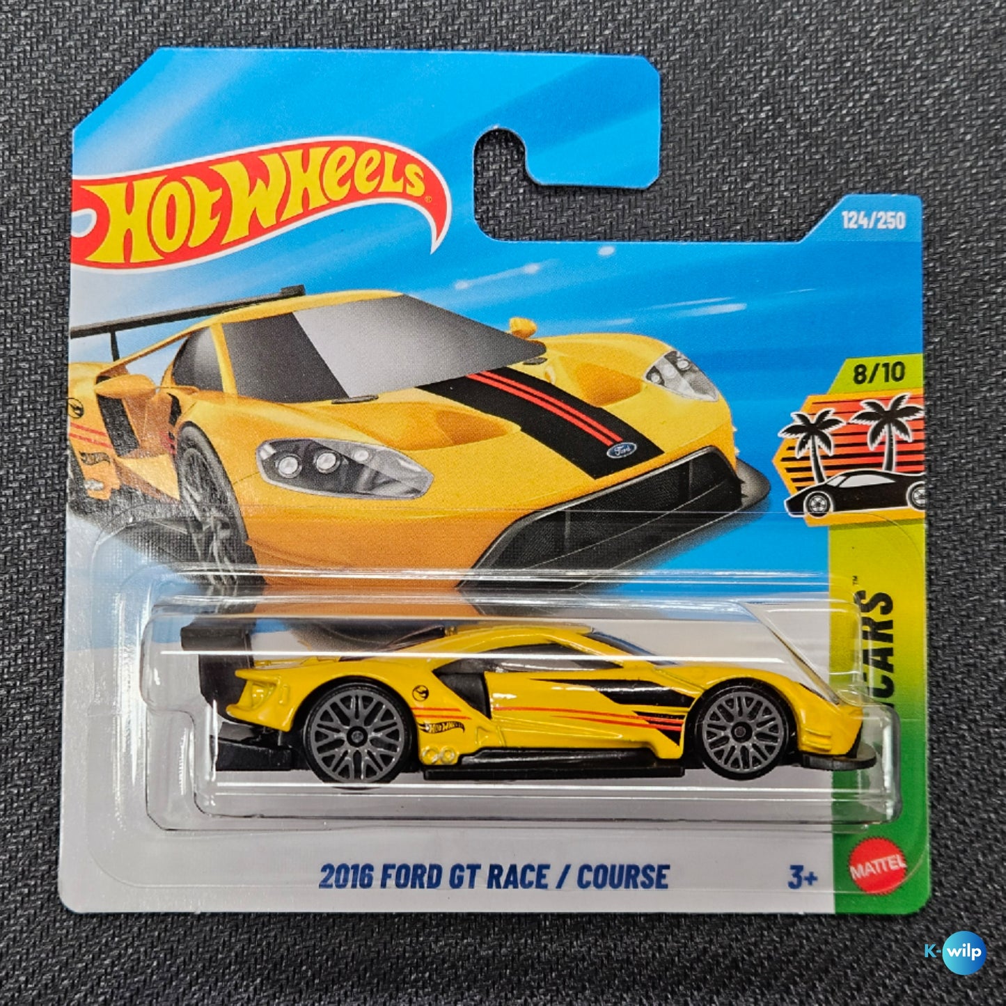 124/250 TREASURE HUNT 2016 Ford GT Race Exoticars 2026 Mainline Hot Wheels Short Card Mattel