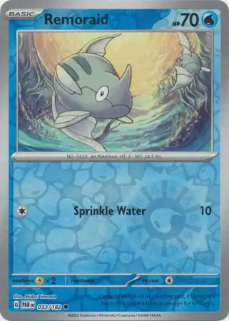 033/182 Remoraid Reverse Holo Paradox Rift Pokémon Card